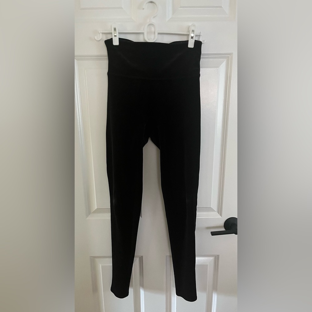 Faux Suede Spanx Leggings- Medium